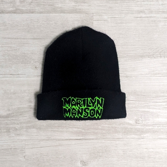 VINTAGE 90s ERA Marilyn Manson Beanie/Toque - Picture 1 of 2